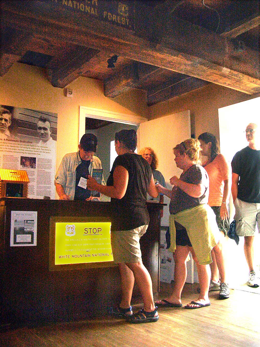 A.T. Museum (old mill) Visitors Enter for Grand Opening.
