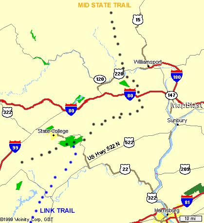 Midstate trail Map
