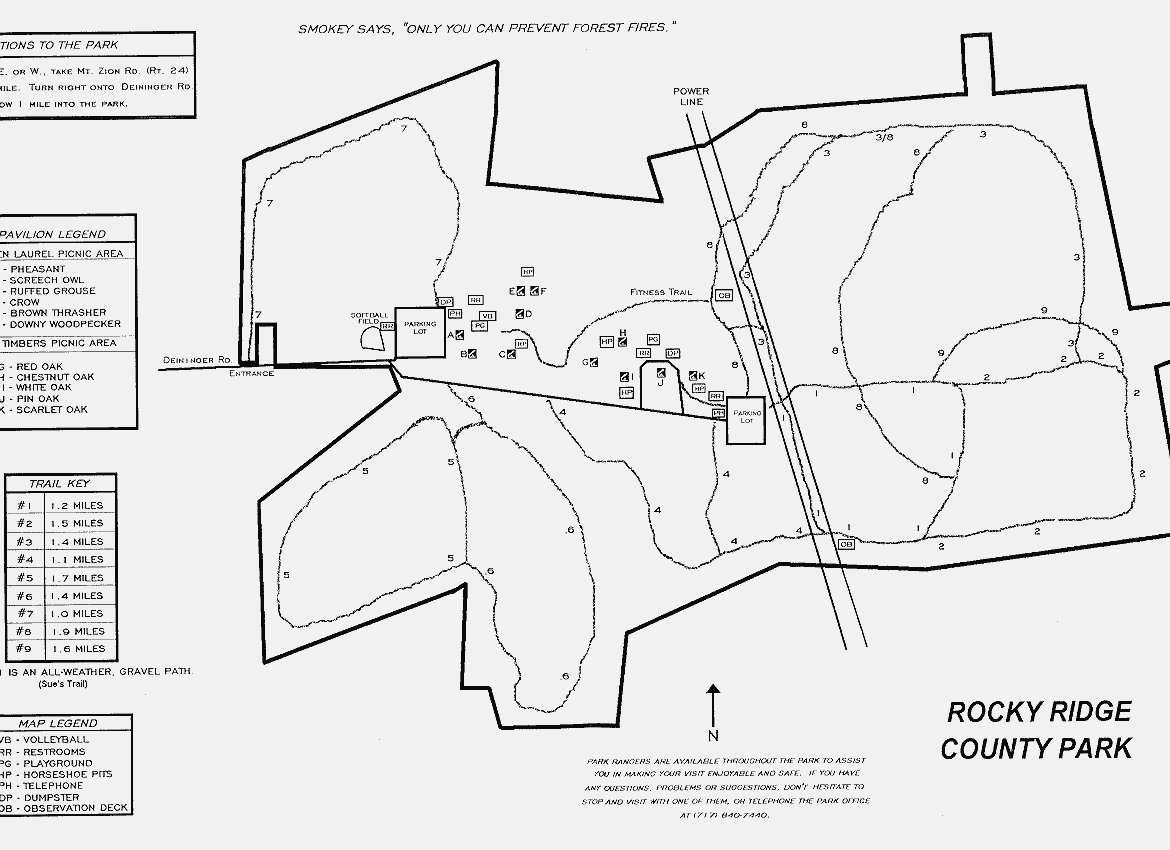 Rocky Ridge Park Map