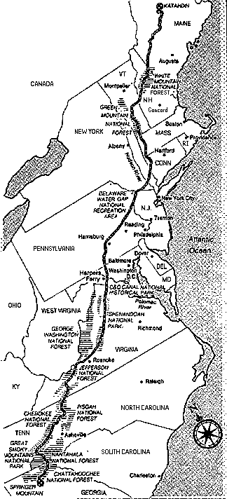 Map of the AT